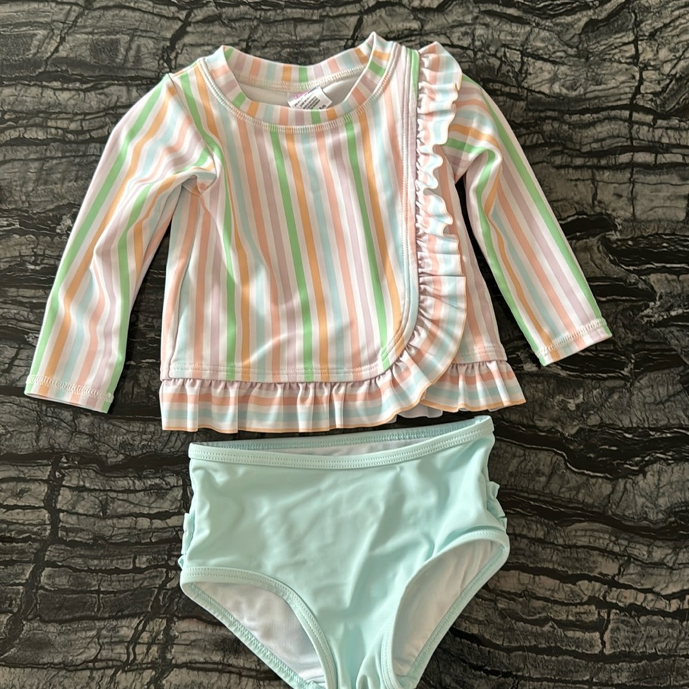 RuffleButts Toddler Swim Suit